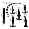 2021 New 7 Pieces/Set Anal Plug Combination Vibrator Anal Bead Butt Plug Clitoris Stimulator Sex Toys for Women Sex Products