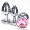 3Pcs/Set Crystal Anal Plug Stainless Steel Removable Anal Beads Buttplug Anus Stimulation Sex Toy for couple Toys for adults 18