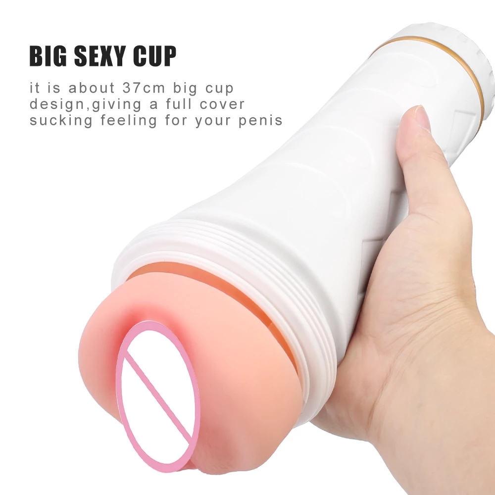 Male Masturbation Cups Penis Pumps Sex Machines Fun Sexy Flashlight Shapes  Real Vaginal Sex Toys Male Masturbation Cups - Untamed Toys