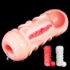 3D Realistic Male Masturbator Soft Silicone Pocket Pussy with Vaginal Vibrating Ball Masturbation Cup Anal Sex Toys for Men