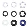 3Pcs/Set Silicone Transparent Penis Ring Male Ejaculation Delay Hair Circle for Men's Long-Lasting Erection Cockring Sex Toys