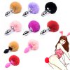 Anal Plug Stainless Steel Silicone Bunny Tail Erotic Dildo Sexo Butt Plug Tail Anus Sex Shop Adults Games Sex Toys for Woman