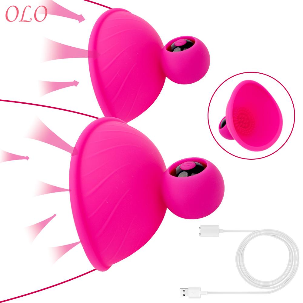 Suction Cup Vibrator Nipple Sucker Vibrator Sex Toys for Women Tongue Lick  Breast Pump Massage Breast Enlarge Massager - Untamed Toys