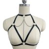 Women Open Chest Body Cage Body Chain Hollow Sexy Harness Lingerie Harajuku Goth Adjustable Rave Wear Bondage Harness Bra